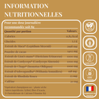 Valeurs nutritionnelles du café adaptogène LUME Aura Cacao au cacao et champignons adaptogènes