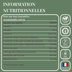 Valeurs nutritionnelles du café adaptogène LUME Aura Café au cacao et champignons adaptogènes